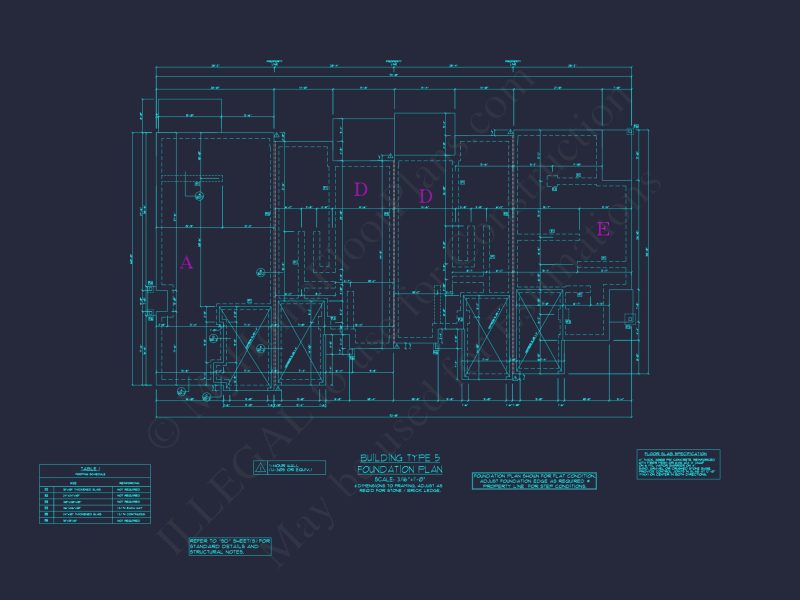 Stylish 2-Bedroom Townhome Blueprint - 2-Story CAD Design