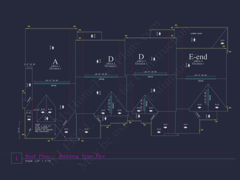 Stylish 2-Bedroom Townhome Blueprint - 2-Story CAD Design