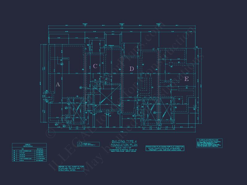Stylish 2-Bedroom Townhome Floor Plan with CAD Blueprint Design