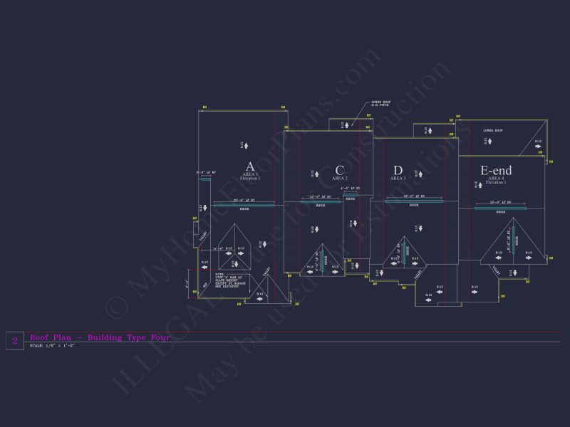 Stylish 2-Bedroom Townhome Floor Plan with CAD Blueprint Design
