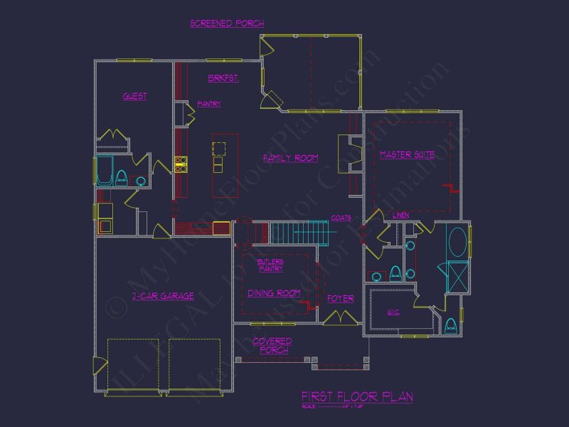 Stylish 2-Story Craftsman house Plan with Open Floor Design