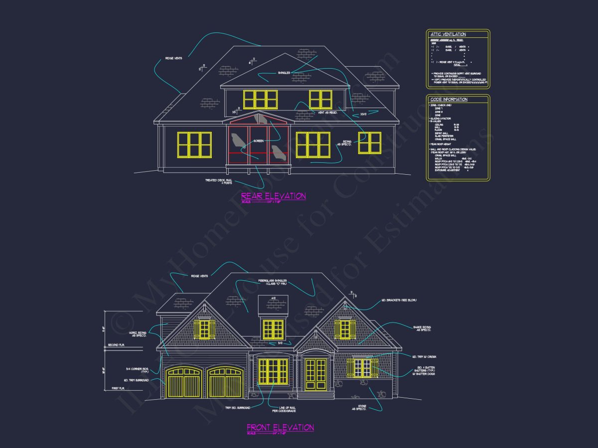 Stylish 2-Story Craftsman house Plan with Open Floor Design