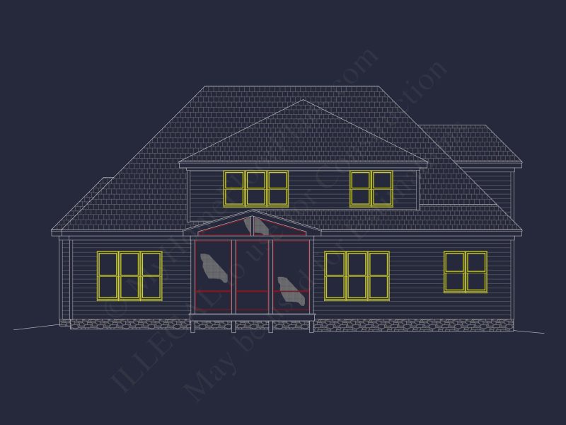Stylish 2-Story Craftsman house Plan with Open Floor Design