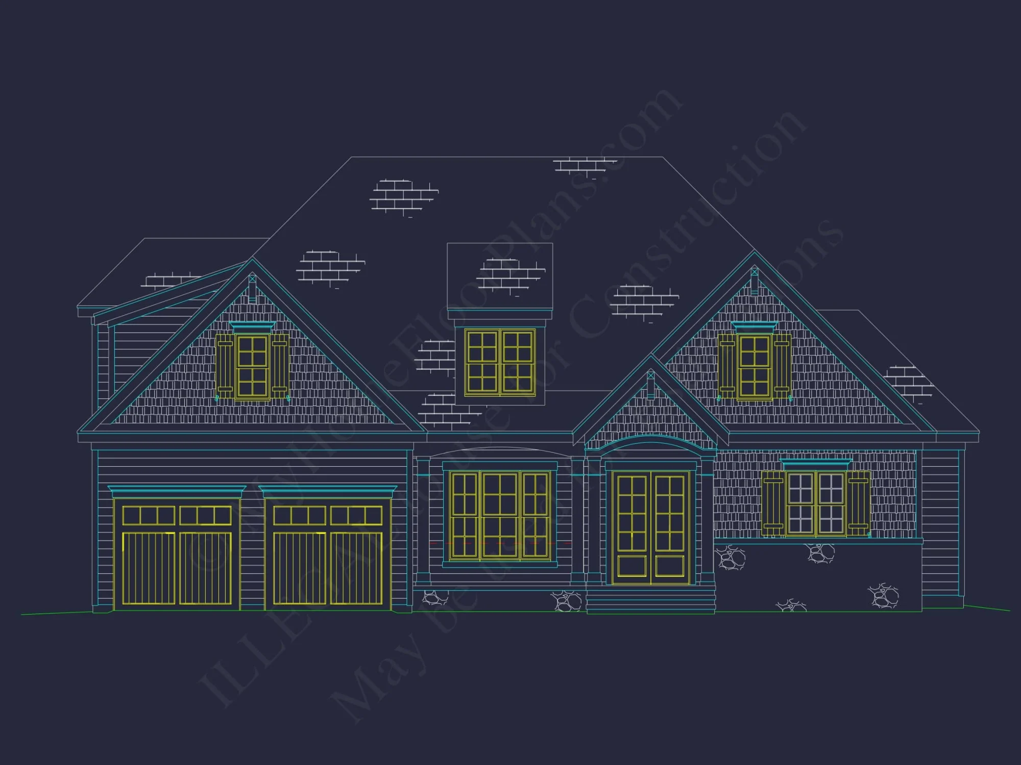 Stylish 2-Story house Plan with 4 Bedrooms and Open Floor Plan
