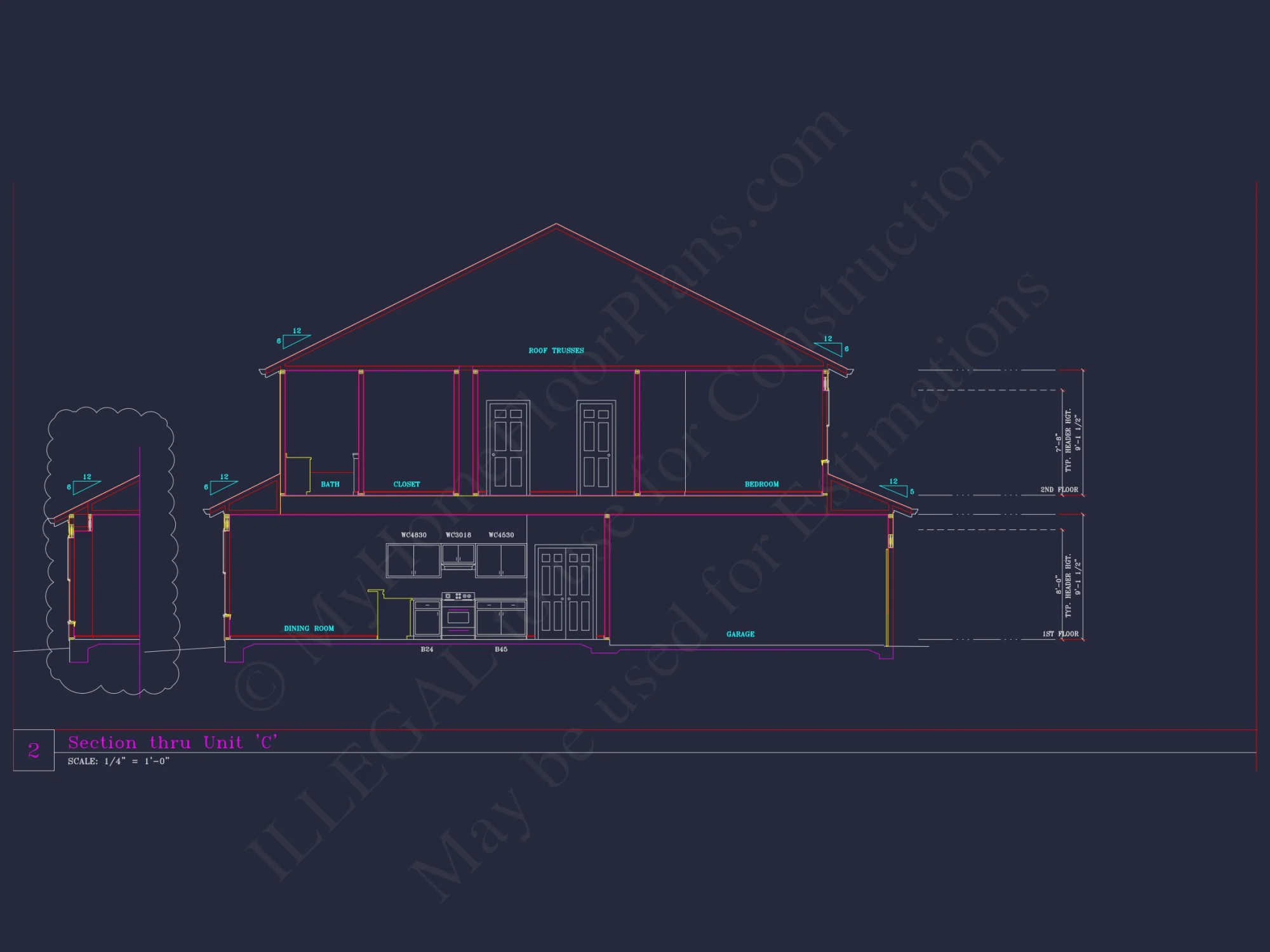 Stylish 3-Bedroom Townhome Plan with CAD and Blueprints