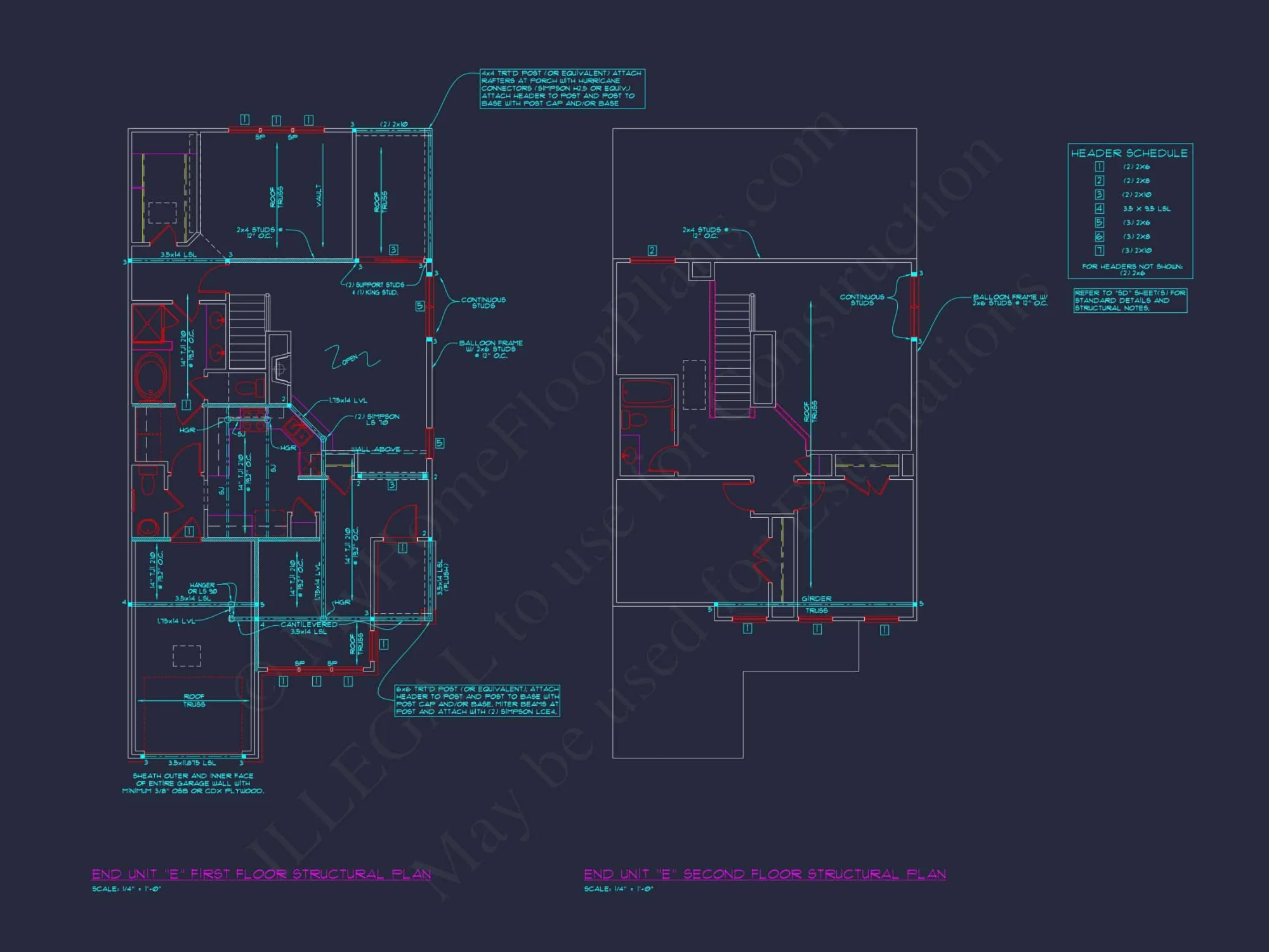 Stylish 3-Bedroom Townhome Plan with CAD and Blueprints