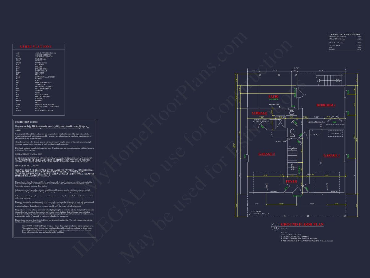 Stylish 3-Story Coastal house Plan with CAD Blueprint Designs