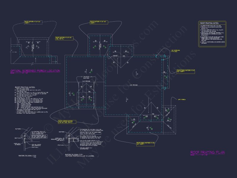 Stylish house Floor Plans with CAD Designs & 2-Car Garage