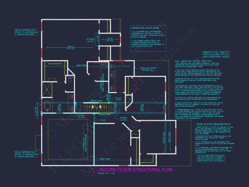 Stylish house Plan with 4 Bedrooms, 3 Baths, and CAD Blueprint