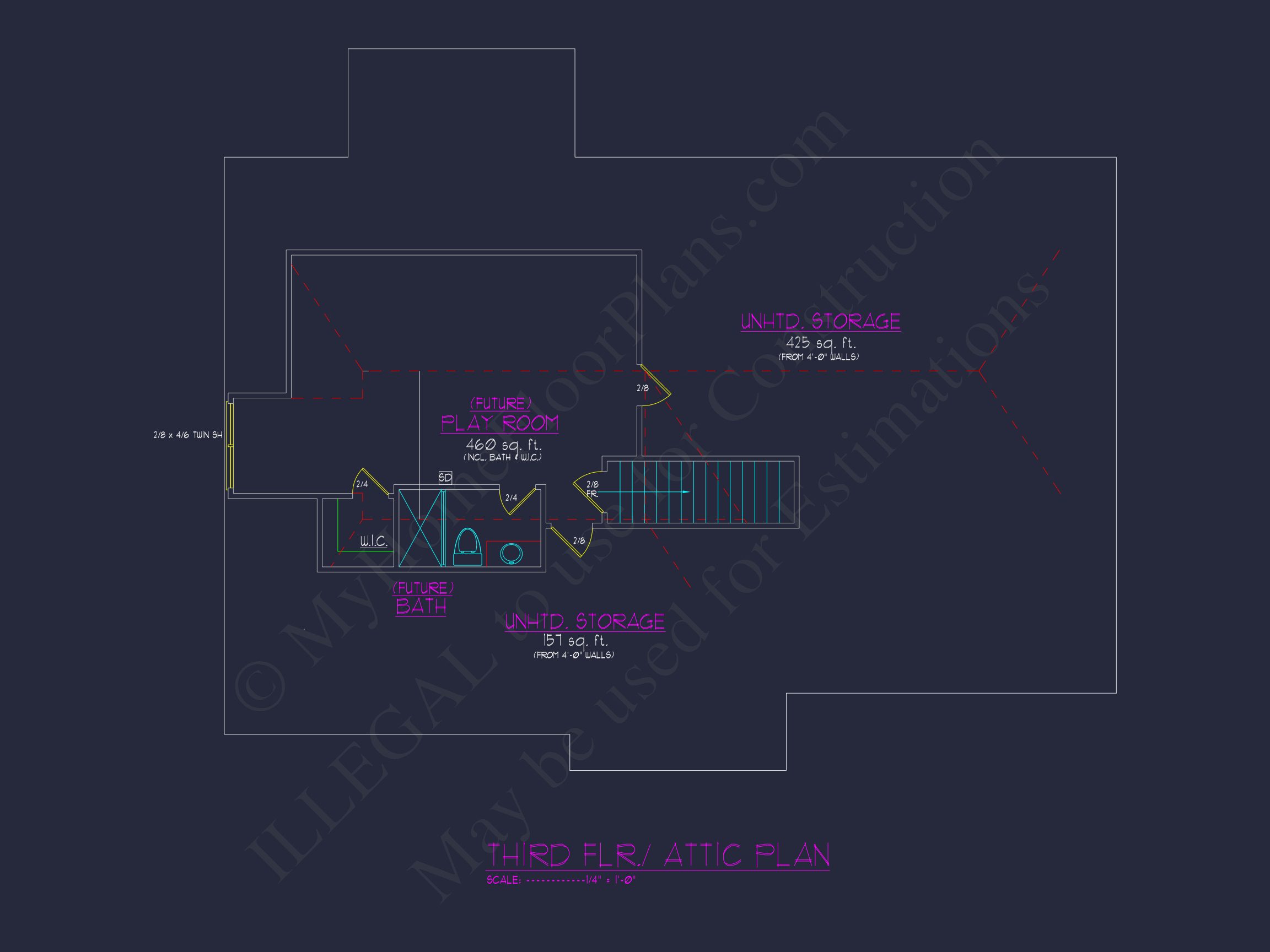 Stylish Home Plan with CAD Designs