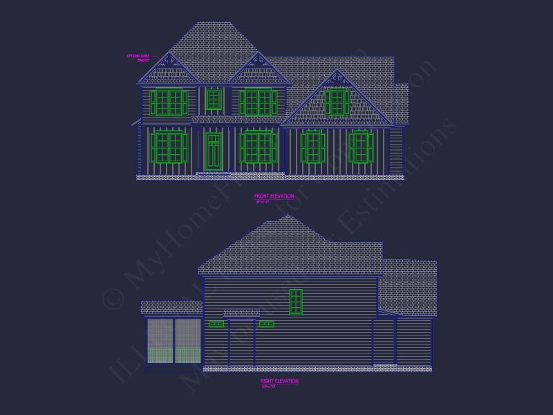Stylish house Plan – Blueprint, Floor Plans, CAD Designs