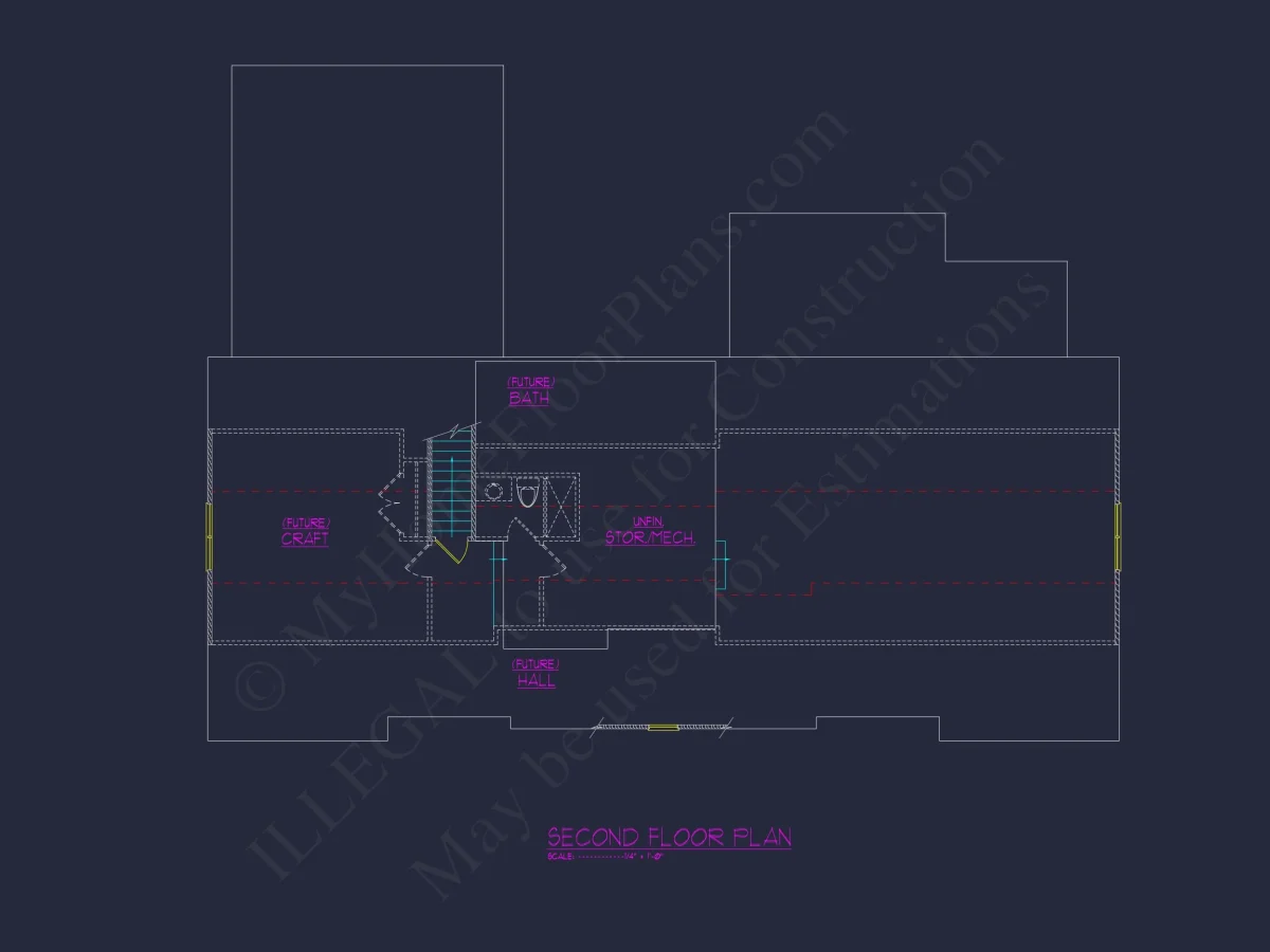 Stylish Modern Craftsman Floor Plan with Open Design