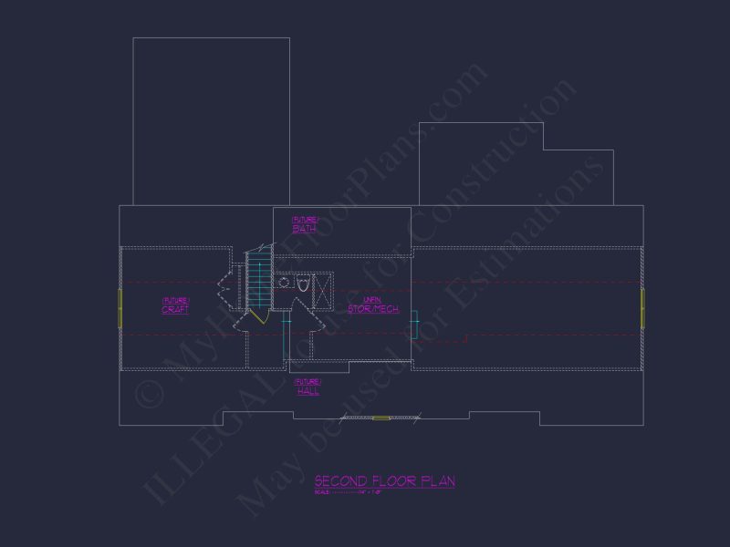 Stylish Modern Craftsman Floor Plan with Open Design