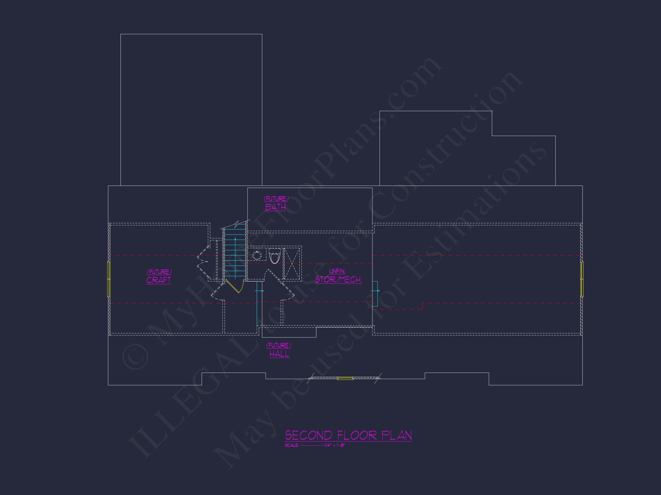Stylish Modern Craftsman Floor Plan with Open Design
