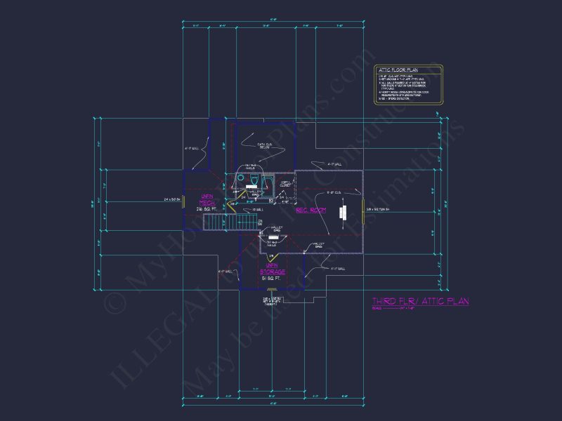 Three-Story Country Craftsman house Blueprint with CAD Designs
