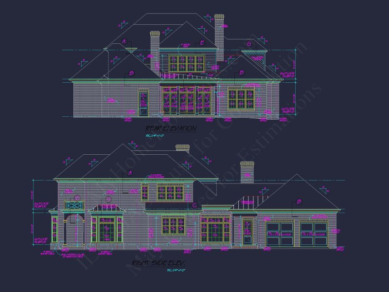 Timeless house Design with CAD Blueprints & Unique Features
