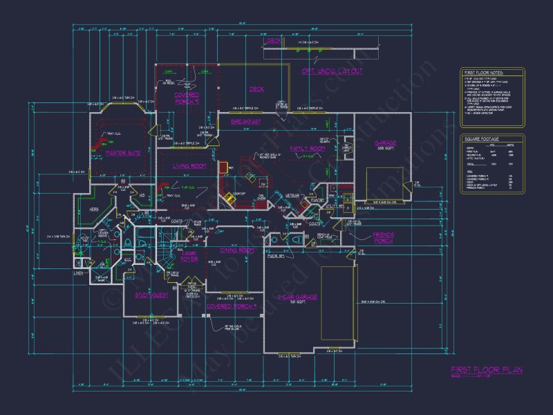 Timeless house Floor Plan with Architectural Blueprint Designs