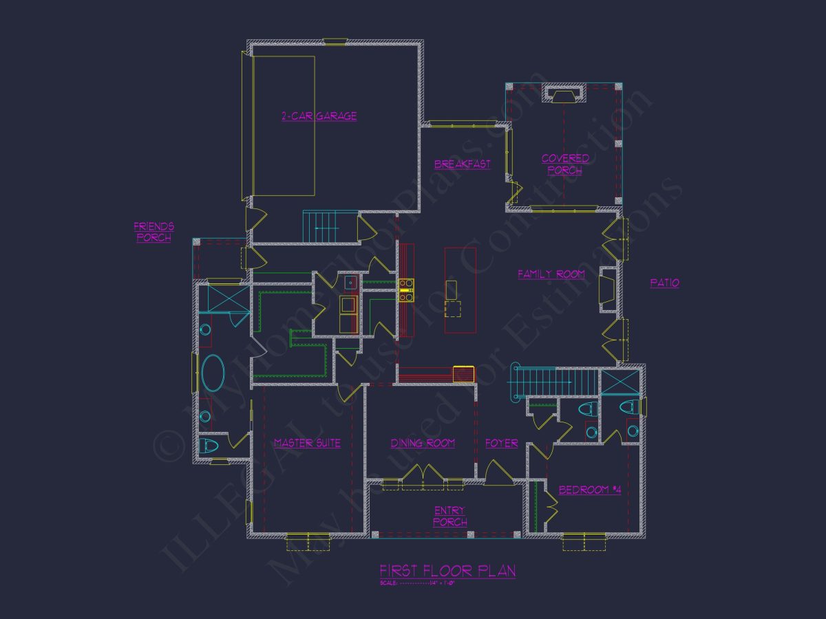 Timeless house Plan with Spacious Floor Designs and CAD Blueprints