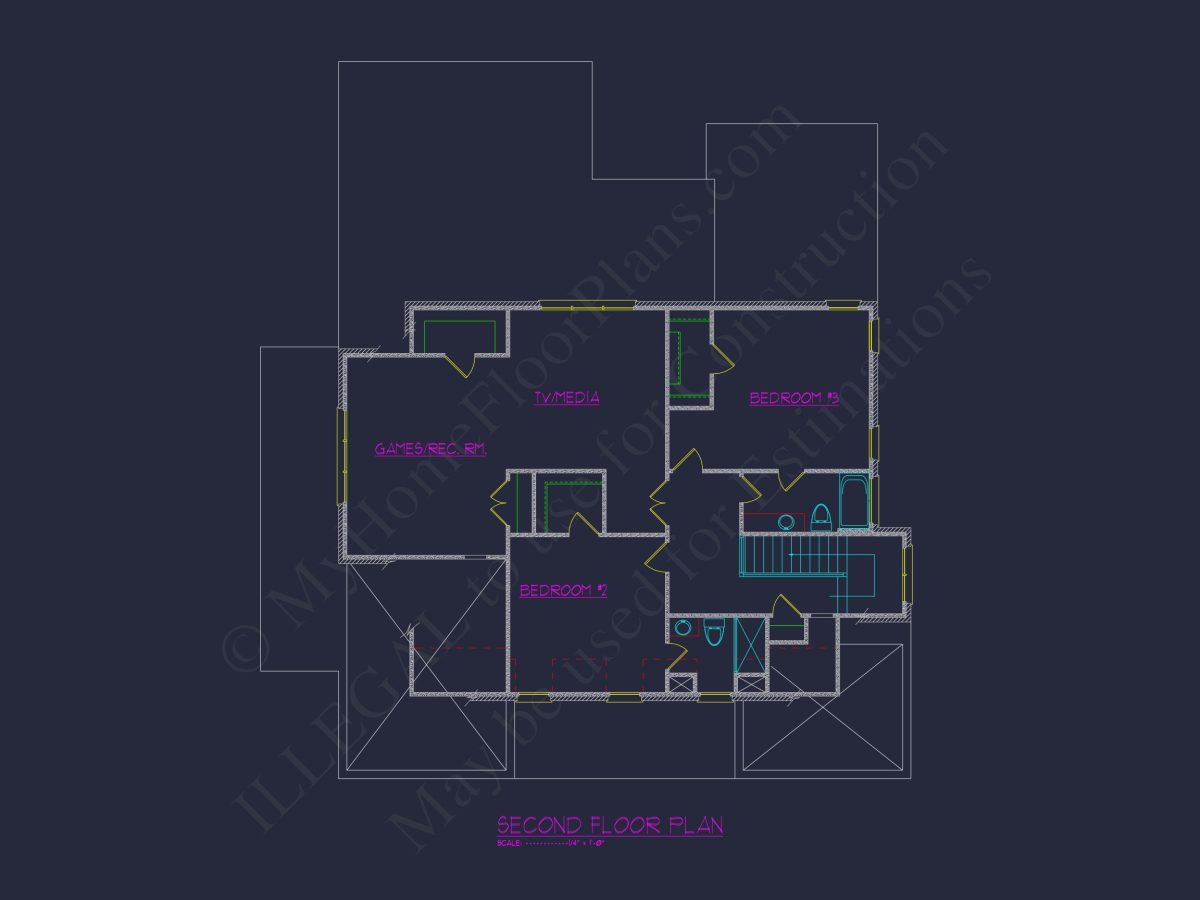 Timeless house Plan with Spacious Floor Designs and CAD Blueprints