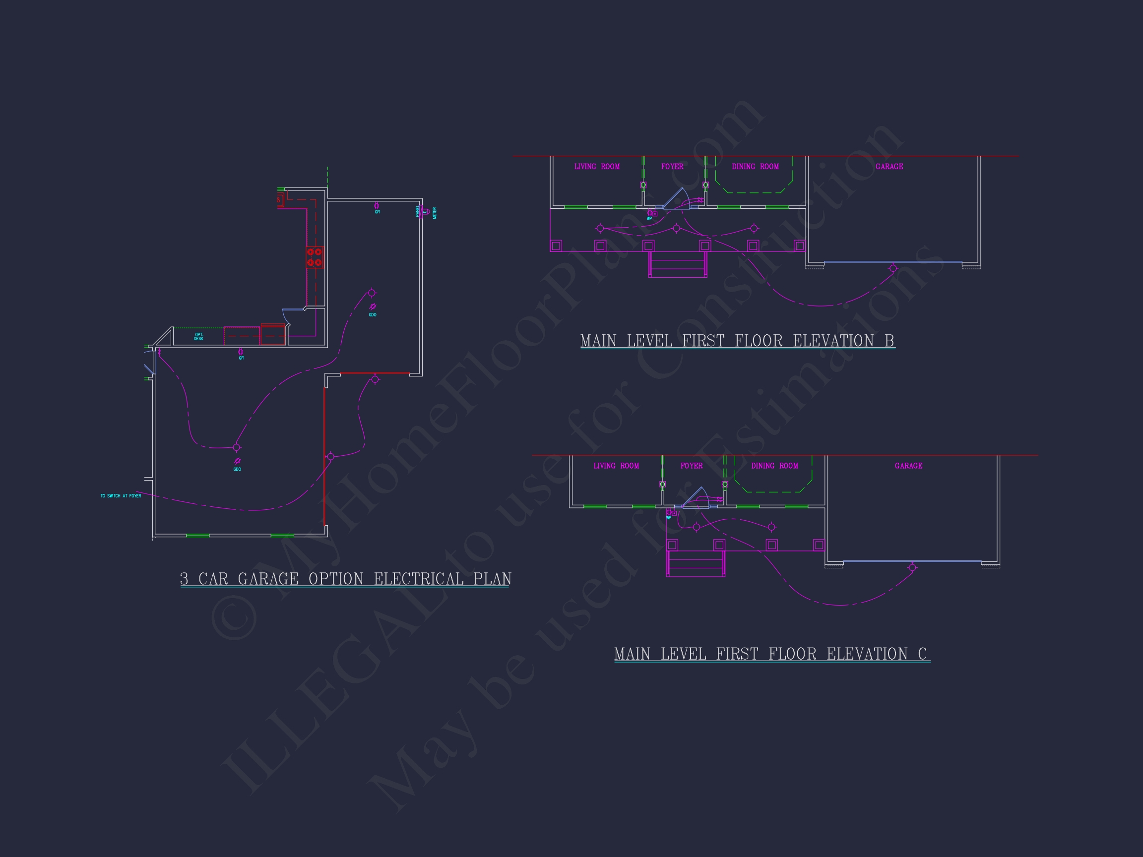 Traditional 2-Story Home Floor Plan: 3-5 BR