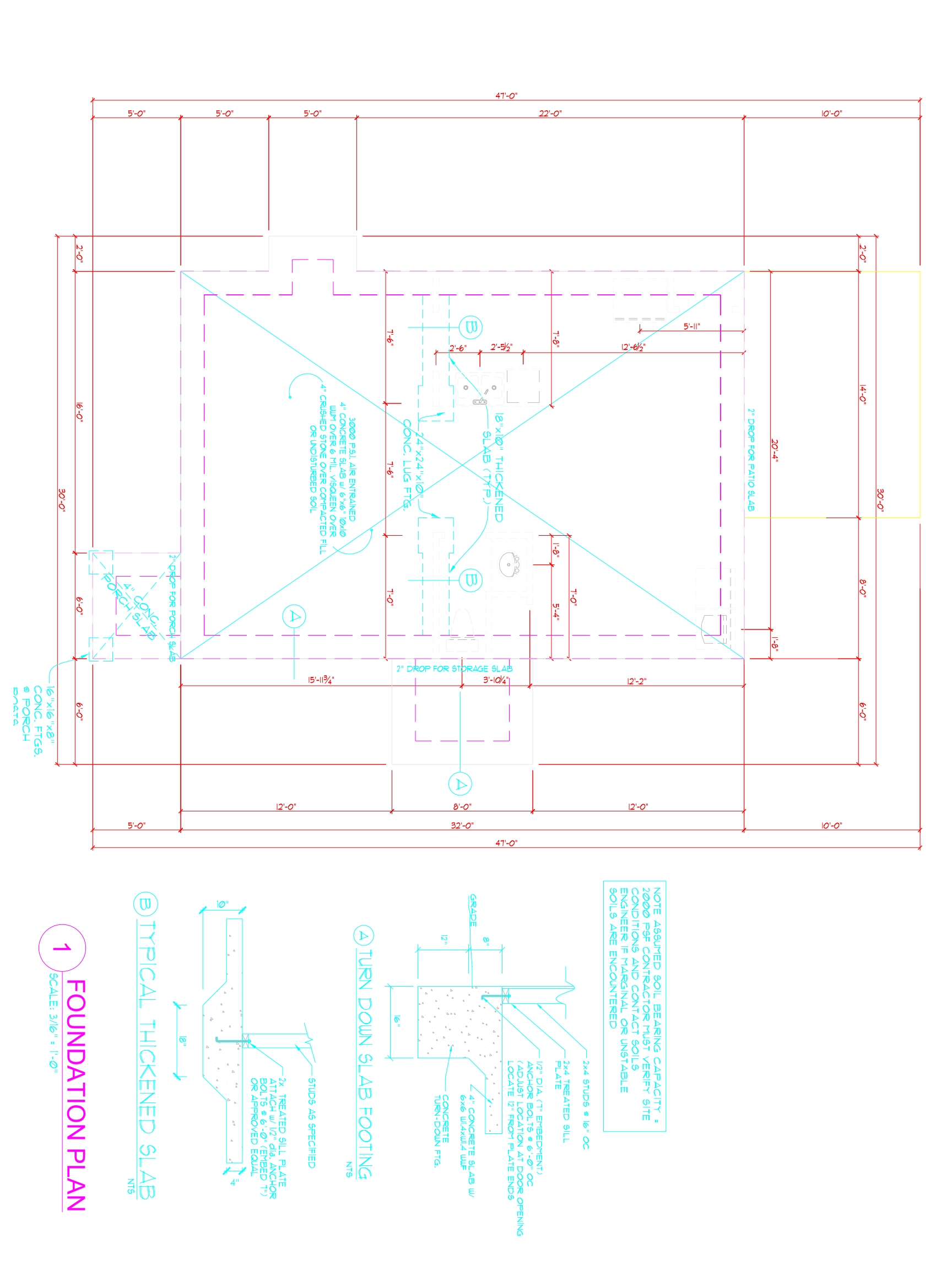 Traditional 2-Story Home Plan (1379 Sq Ft) - Blueprint & CAD Designs