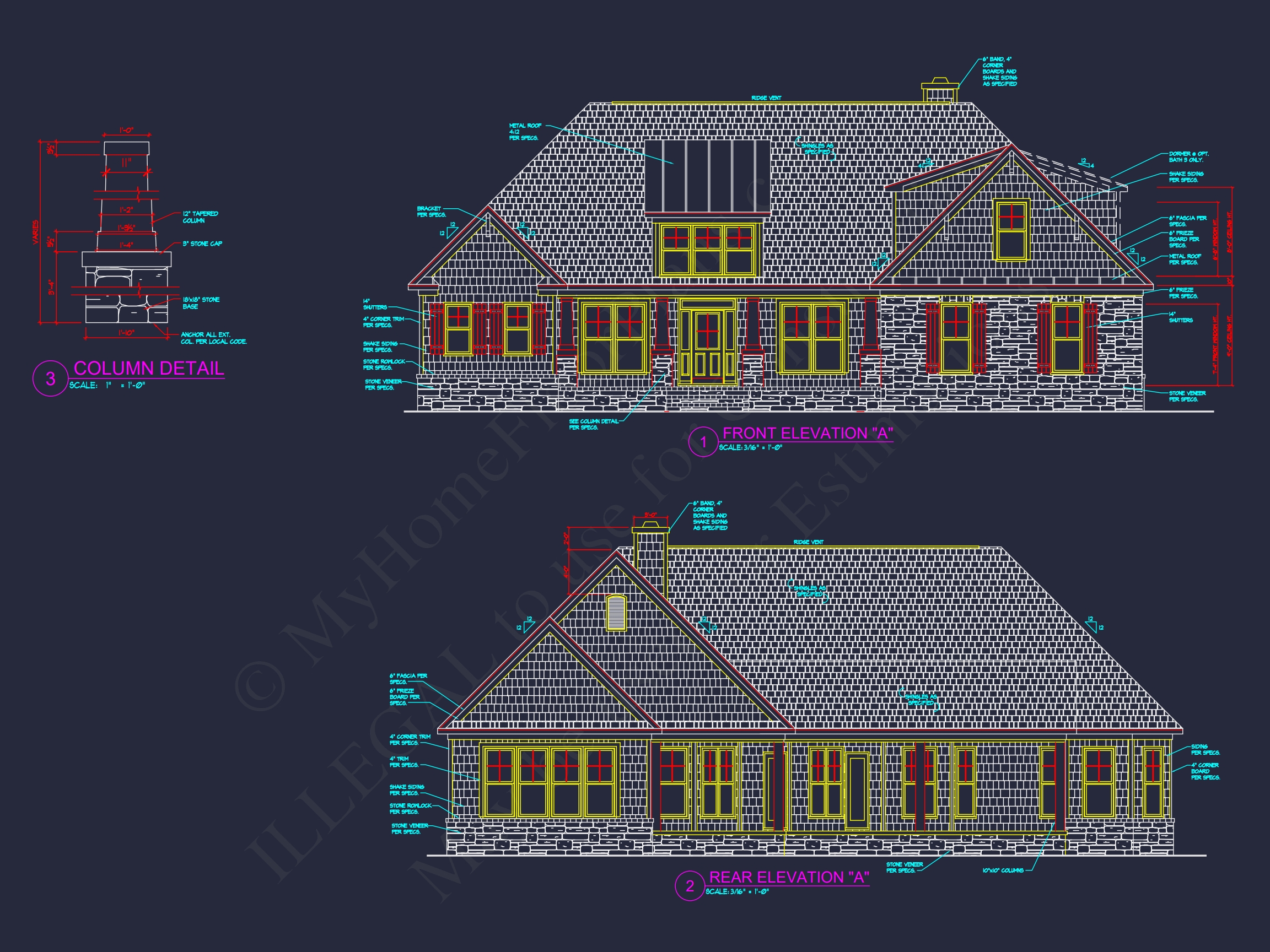 Traditional 2-Story Home Plan