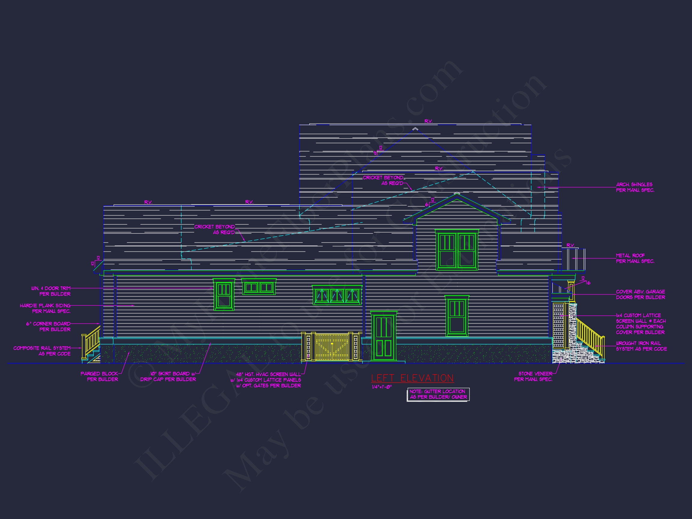 Traditional 2-Story Home Plan & Blueprint (4231 Sq Ft) - CAD Designs