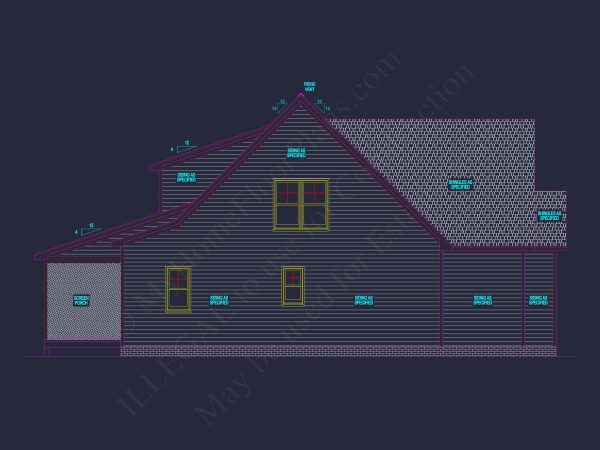 Traditional 2-Story house Plan with Spacious CAD Designs