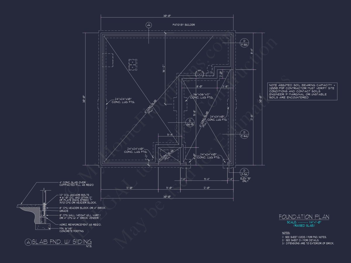 Traditional 3-Bedroom house Plan with Garage - Blueprints & CAD Designs