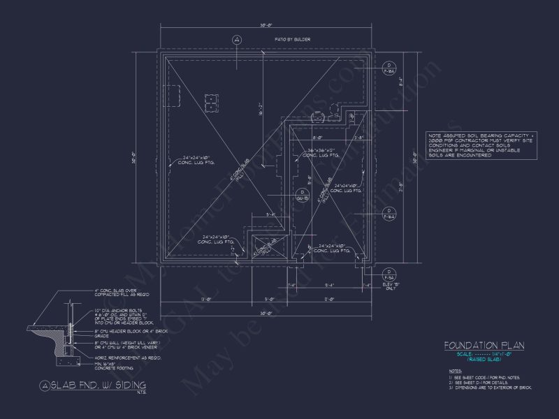 Traditional 3-Bedroom house Plan with Garage - Blueprints & CAD Designs