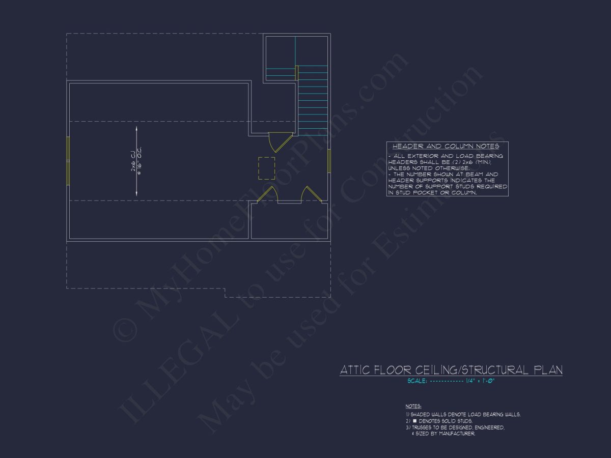 Traditional 3-Bedroom house Plan with Garage - Blueprints & CAD Designs