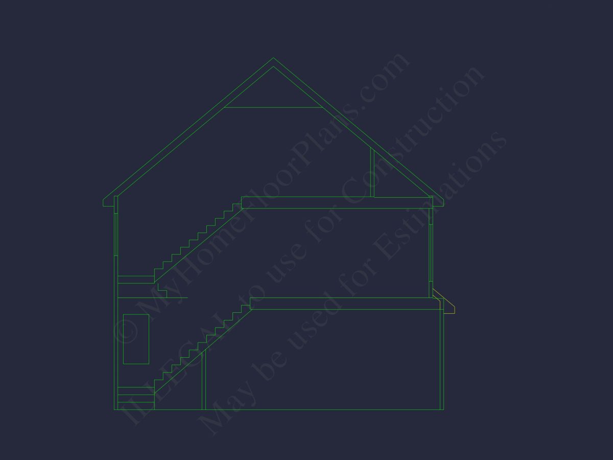 Traditional 3-Bedroom house Plan with Garage - Blueprints & CAD Designs