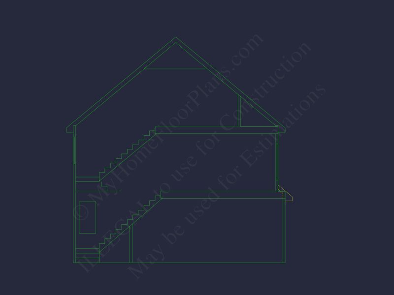 Traditional 3-Bedroom house Plan with Garage - Blueprints & CAD Designs
