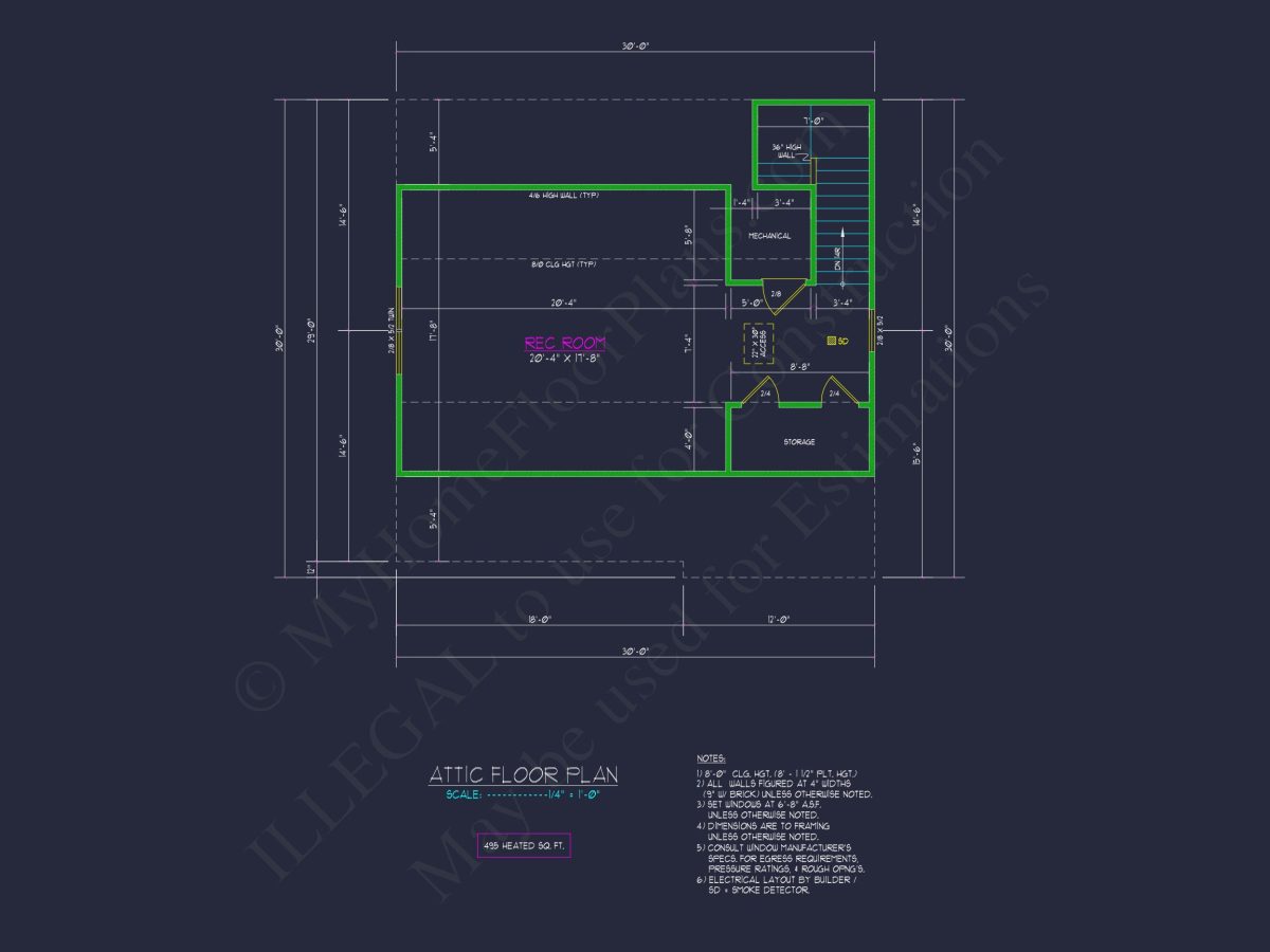 Traditional 3-Bedroom house Plan with Garage - Blueprints & CAD Designs