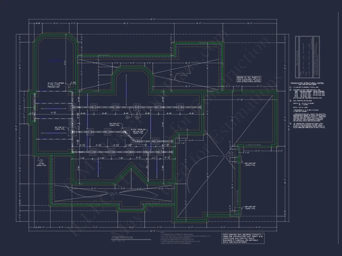 Traditional 4-Bedroom Country house Plan & Blueprint Designs