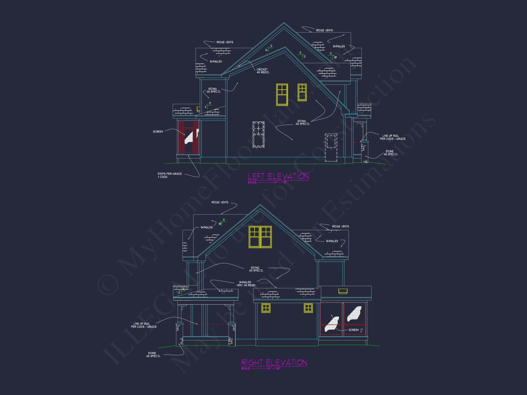 Traditional CAD house Floor Plan