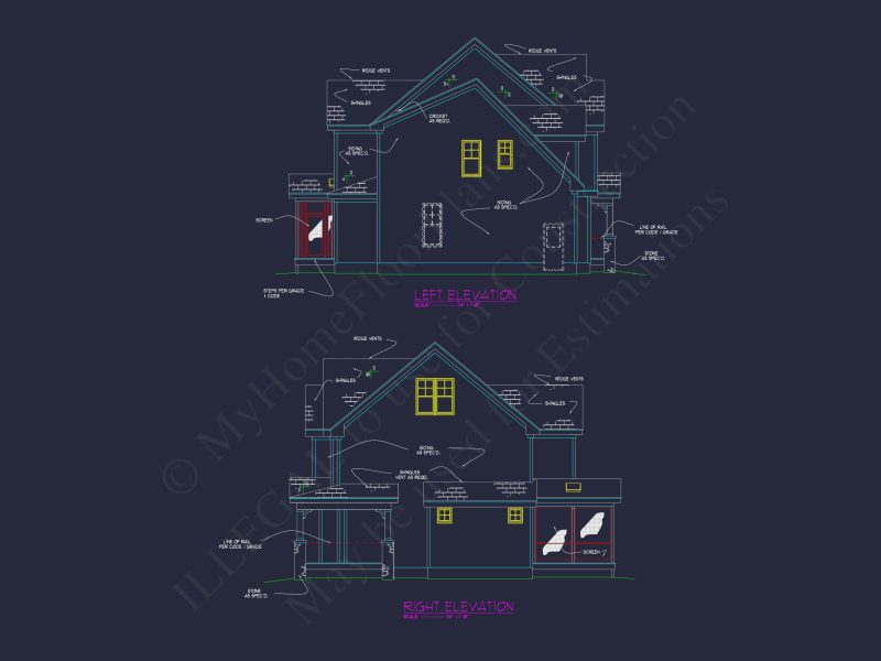 Traditional CAD house Floor Plan