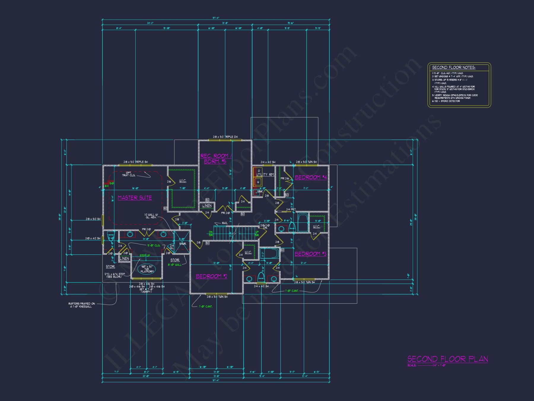 Traditional CAD house Floor Plan