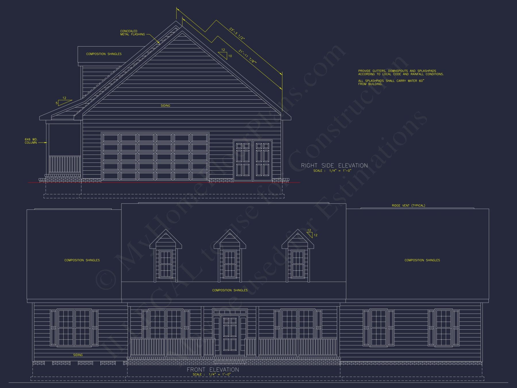 Traditional Cape Cod house Plan with Spacious Floor Designs