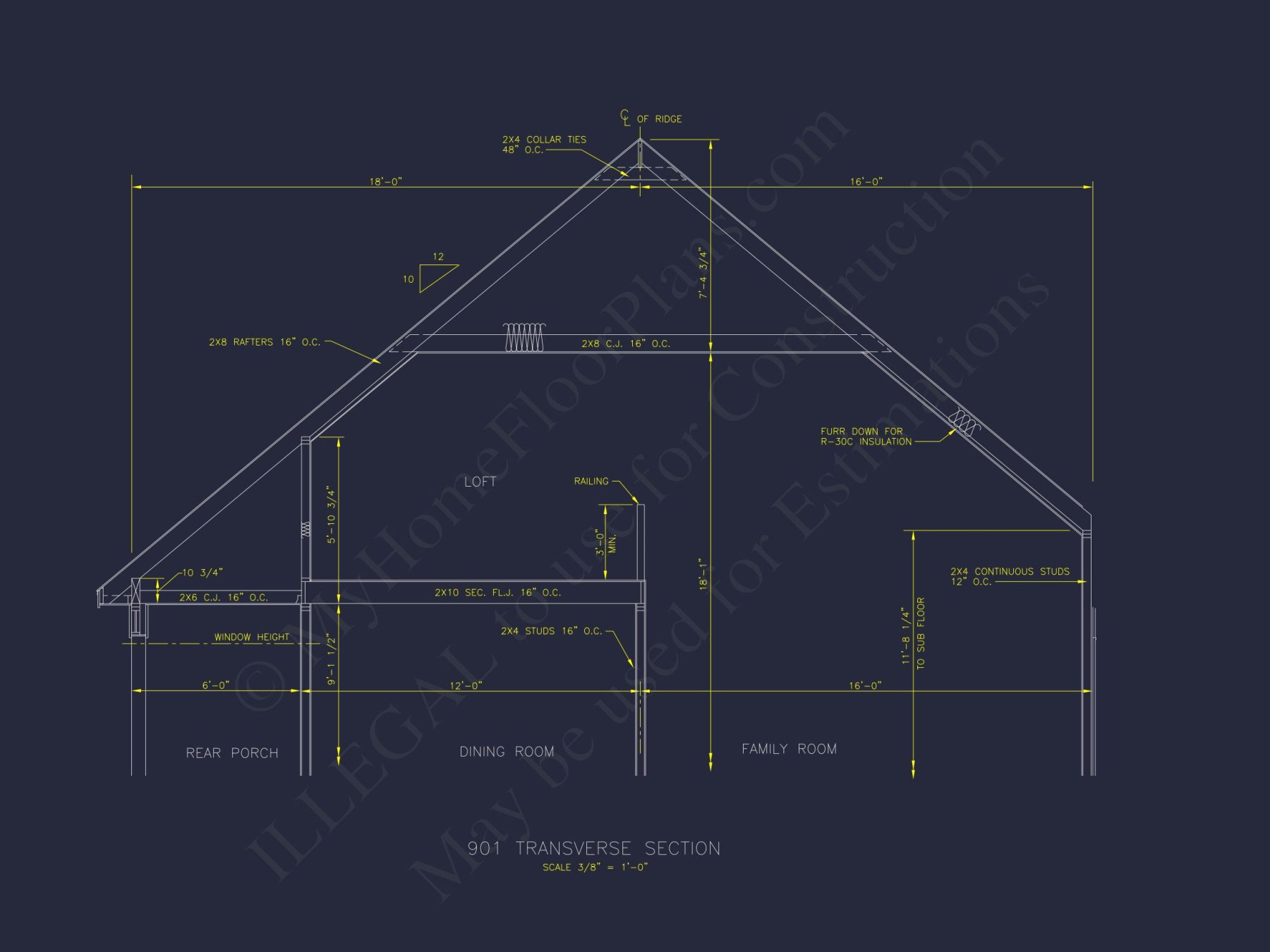 Traditional Cape Cod house Plan with Spacious Floor Designs