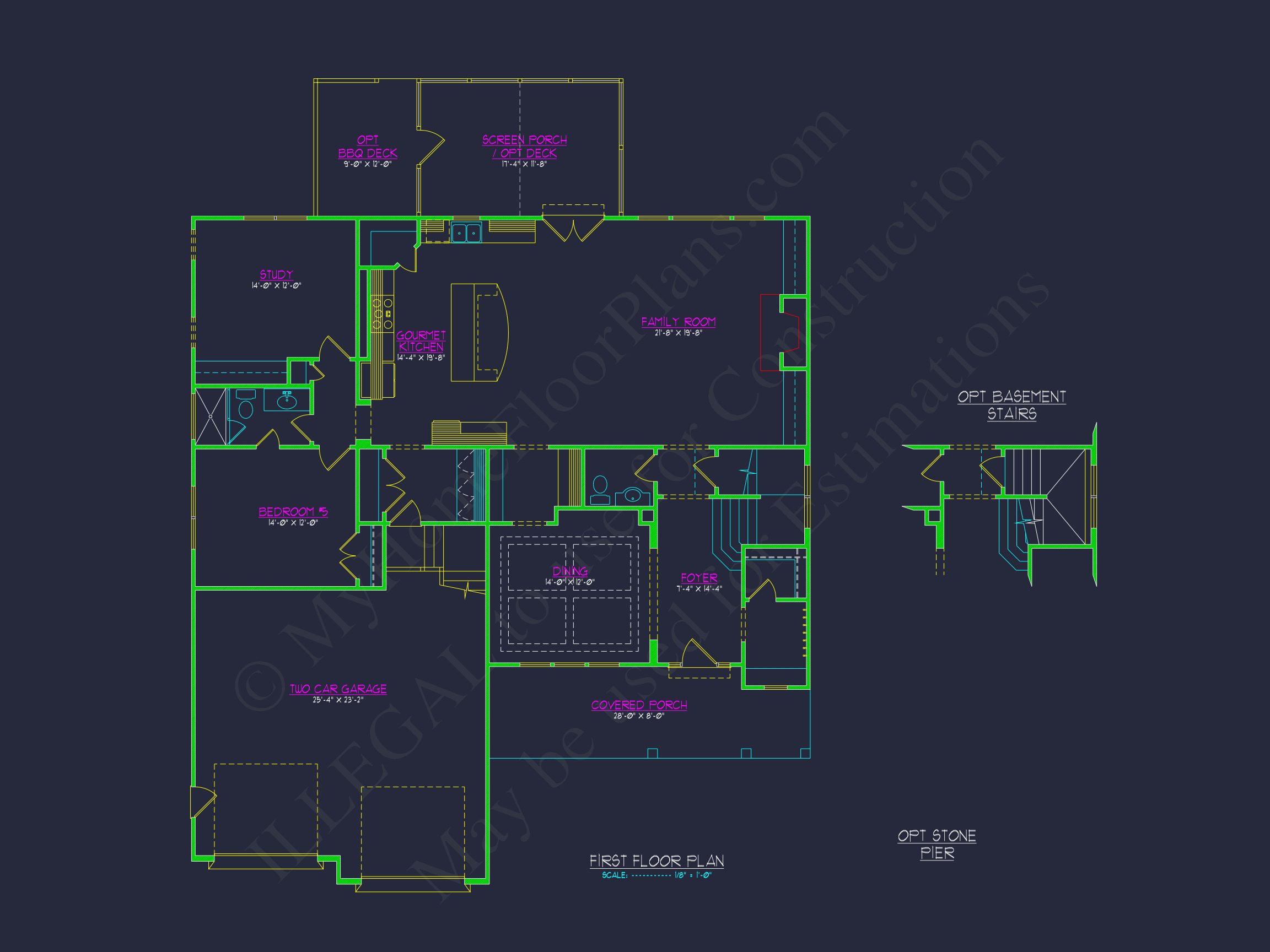 Traditional Colonial house Plan with Detailed CAD Designs