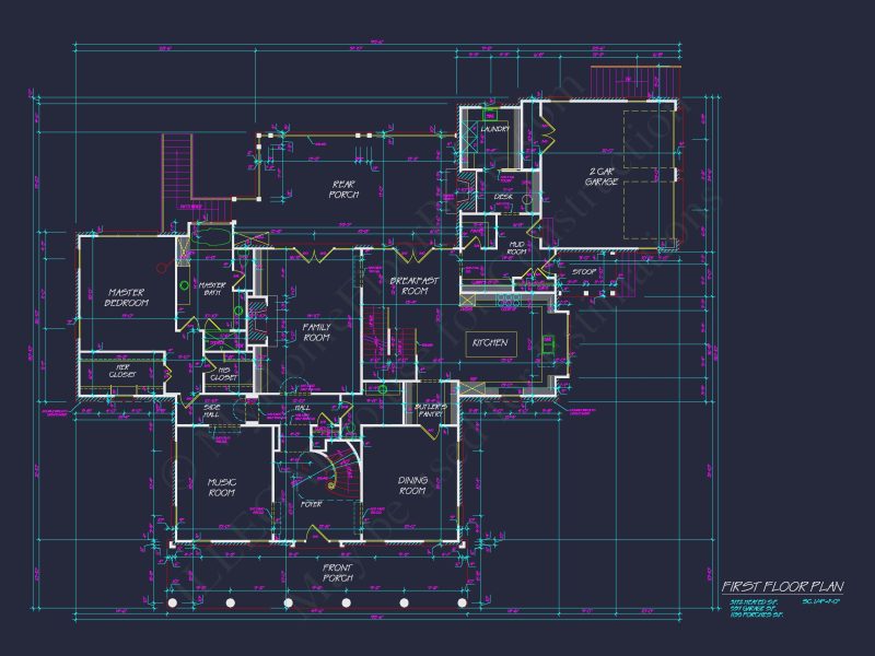 Traditional Colonial Revival house Plans & Blueprints - 6093 Sq Ft