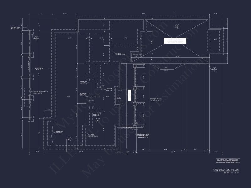 Traditional Craftsman Floor Plan with CAD Architecture