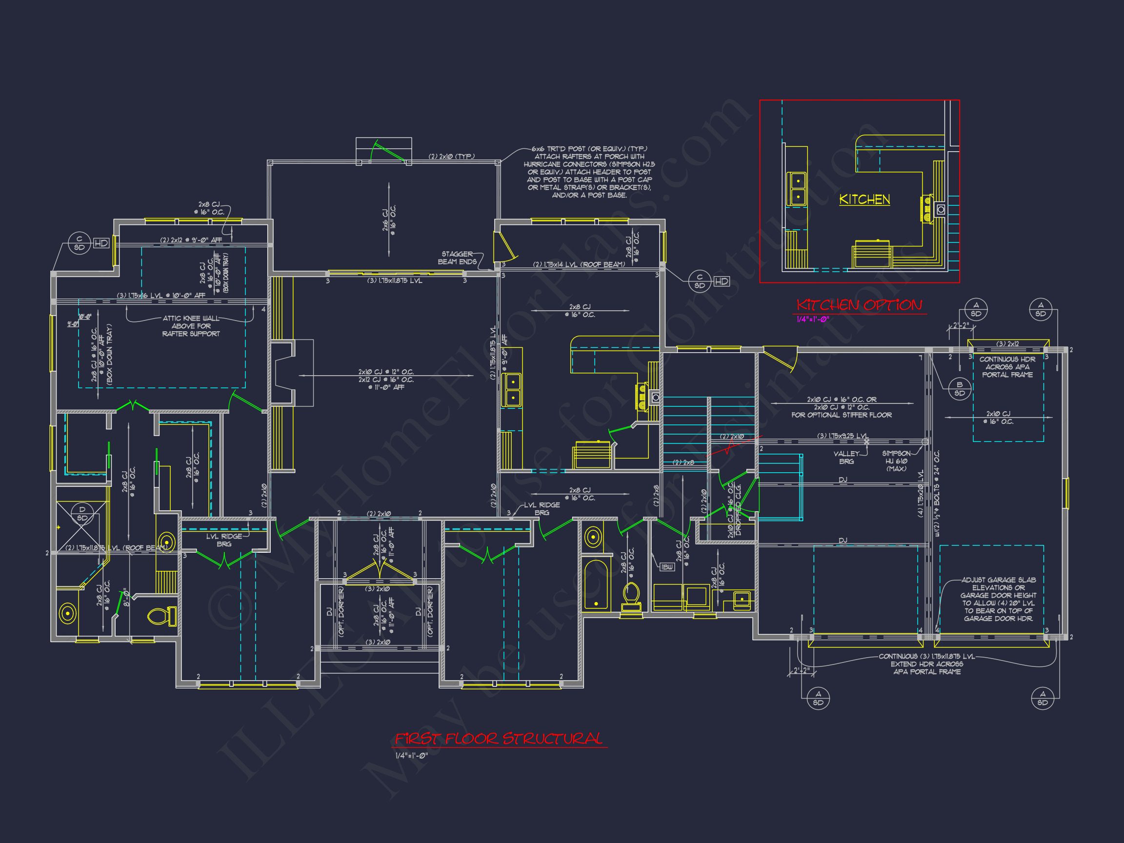 Traditional Craftsman Home Blueprint with CAD Floor Plans