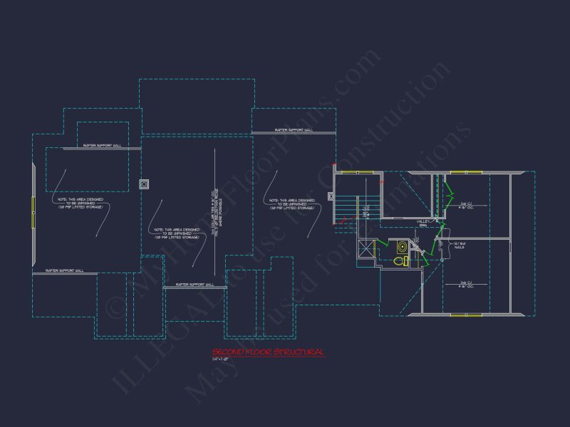 Traditional Craftsman house Blueprint with CAD Floor Plans