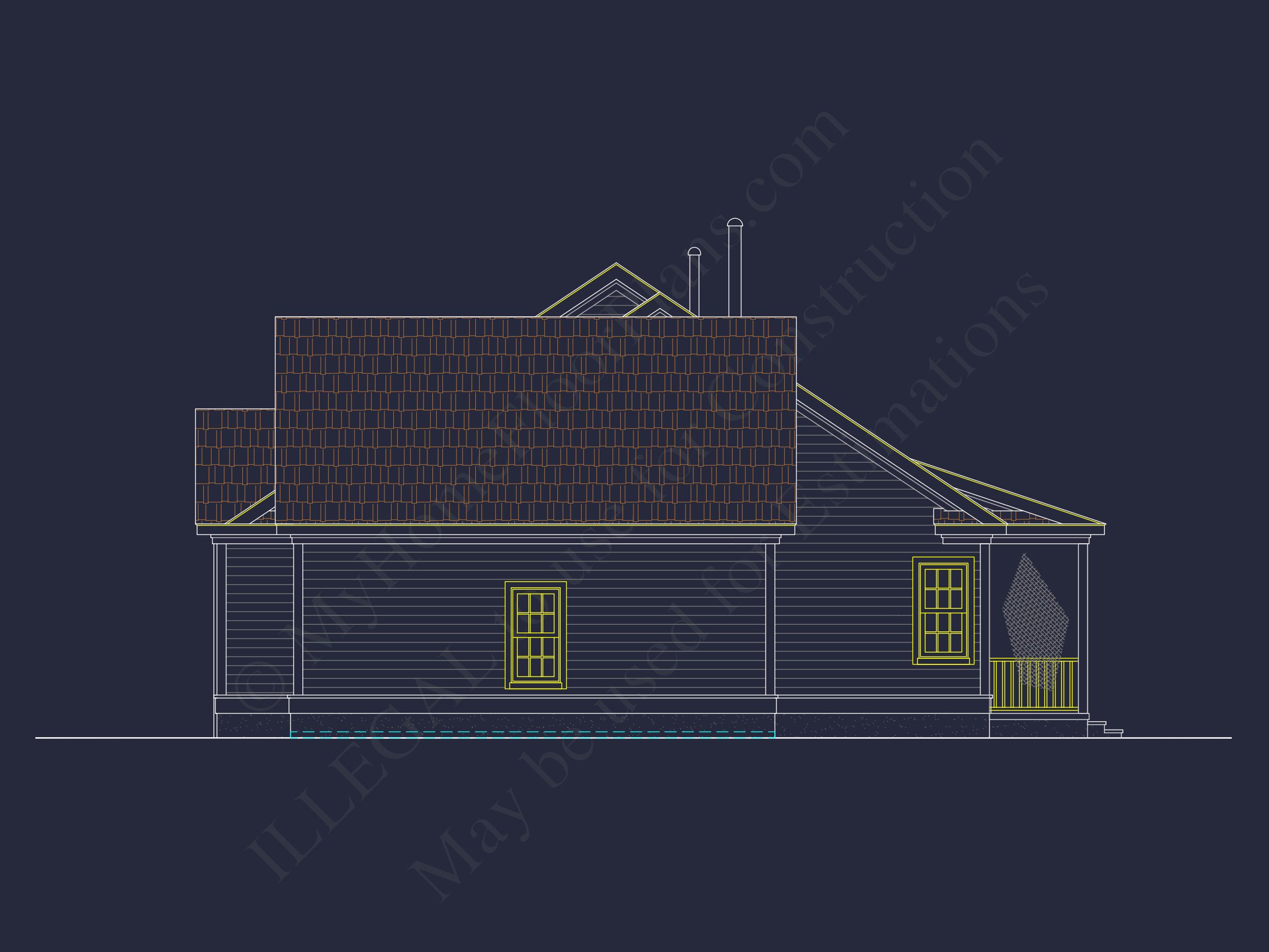 Traditional Craftsman Home Blueprint with CAD Floor Plans