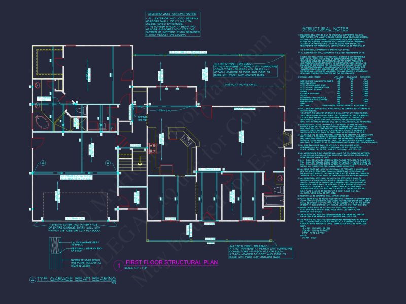 Traditional Craftsman house Blueprint with Open Floor Designs