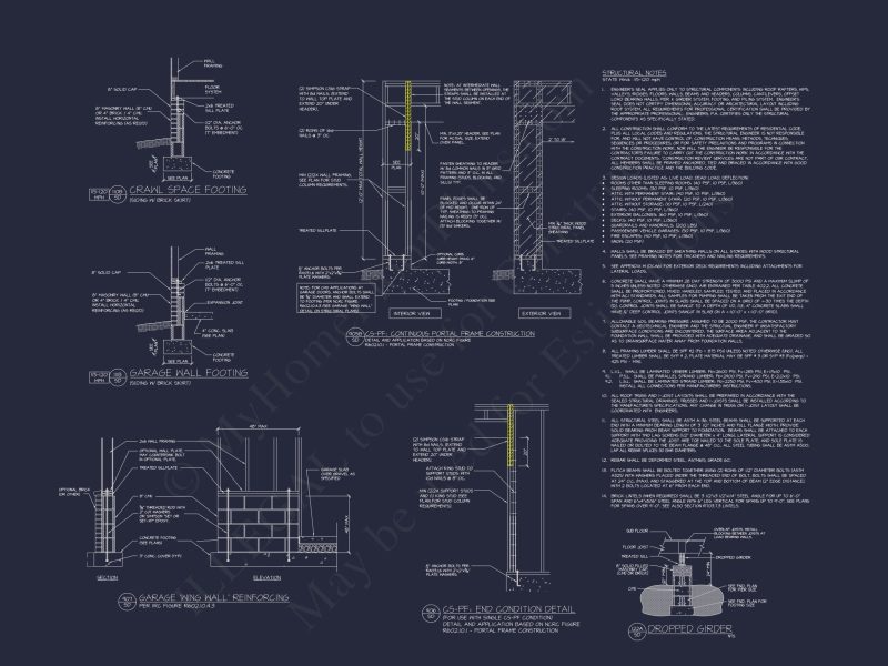 Traditional Craftsman house Floor Plan with CAD Designs
