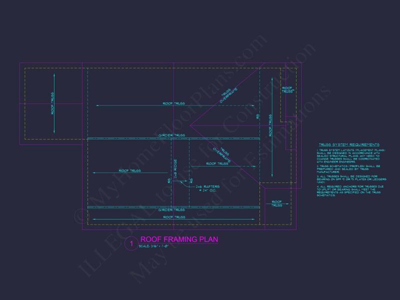 Traditional Craftsman house Plan - CAD Floor Plan & Designs