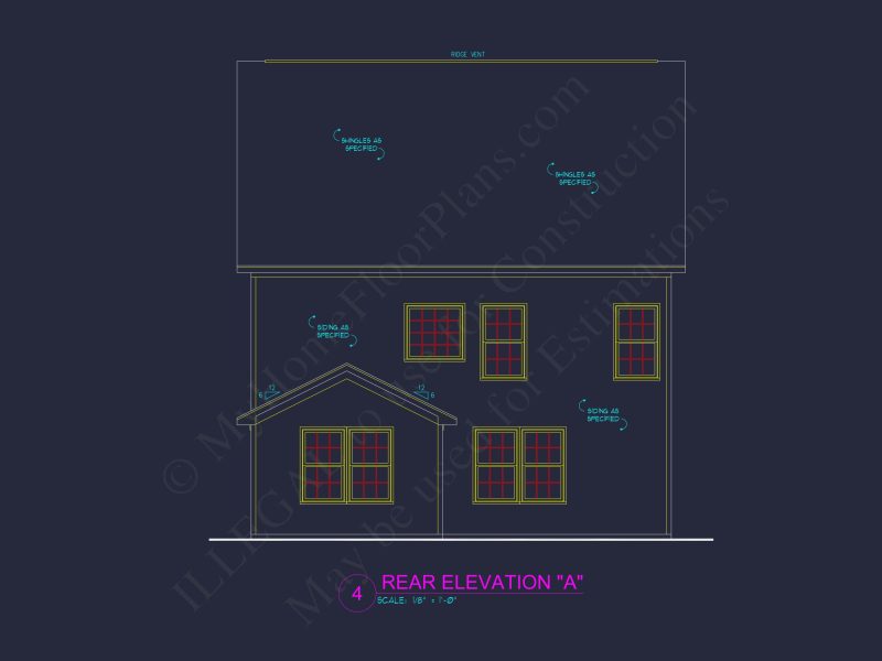 Traditional Craftsman house Plan - CAD Floor Plan & Designs